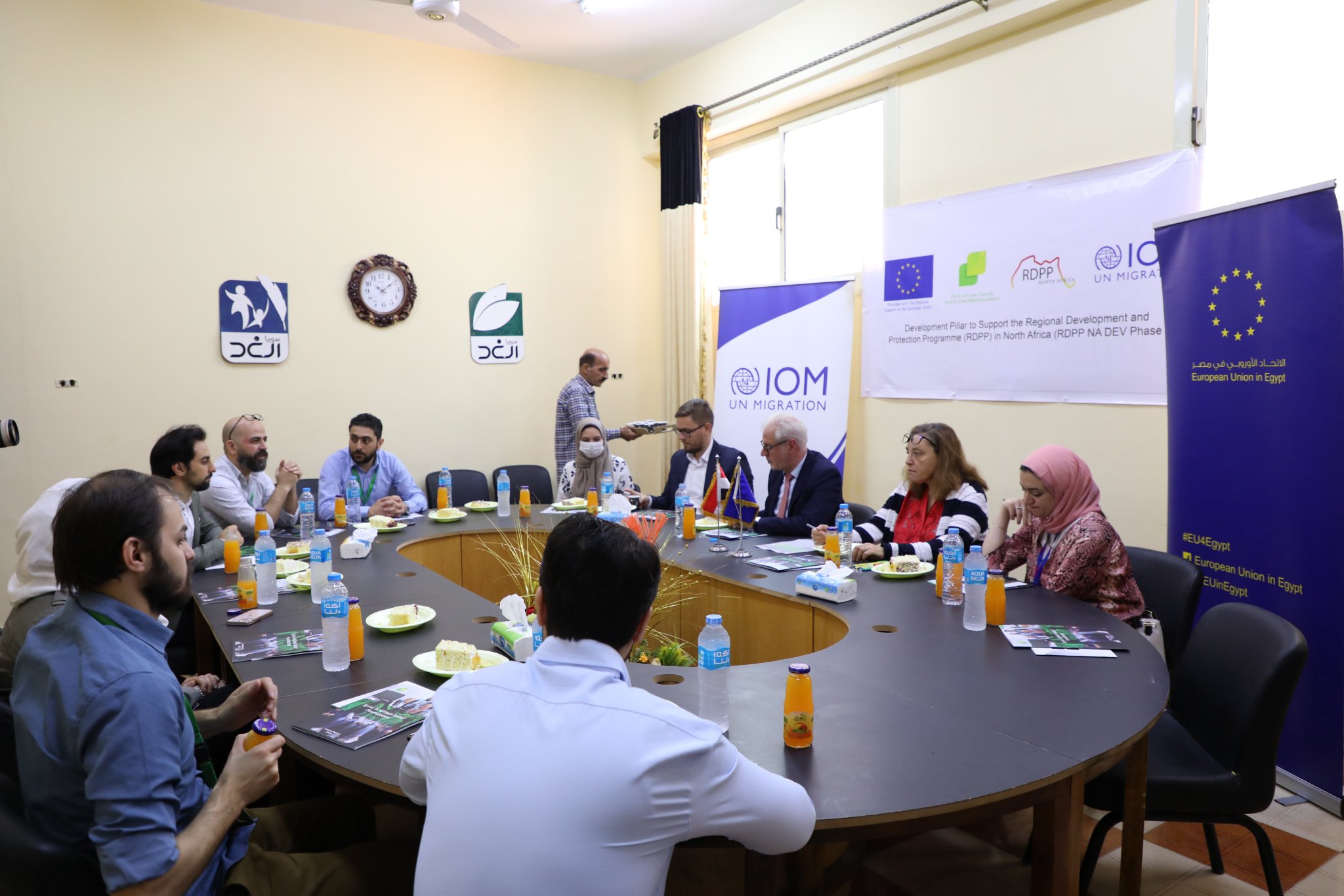 زيارة وفد من المنظمة الدولية للهجرة 