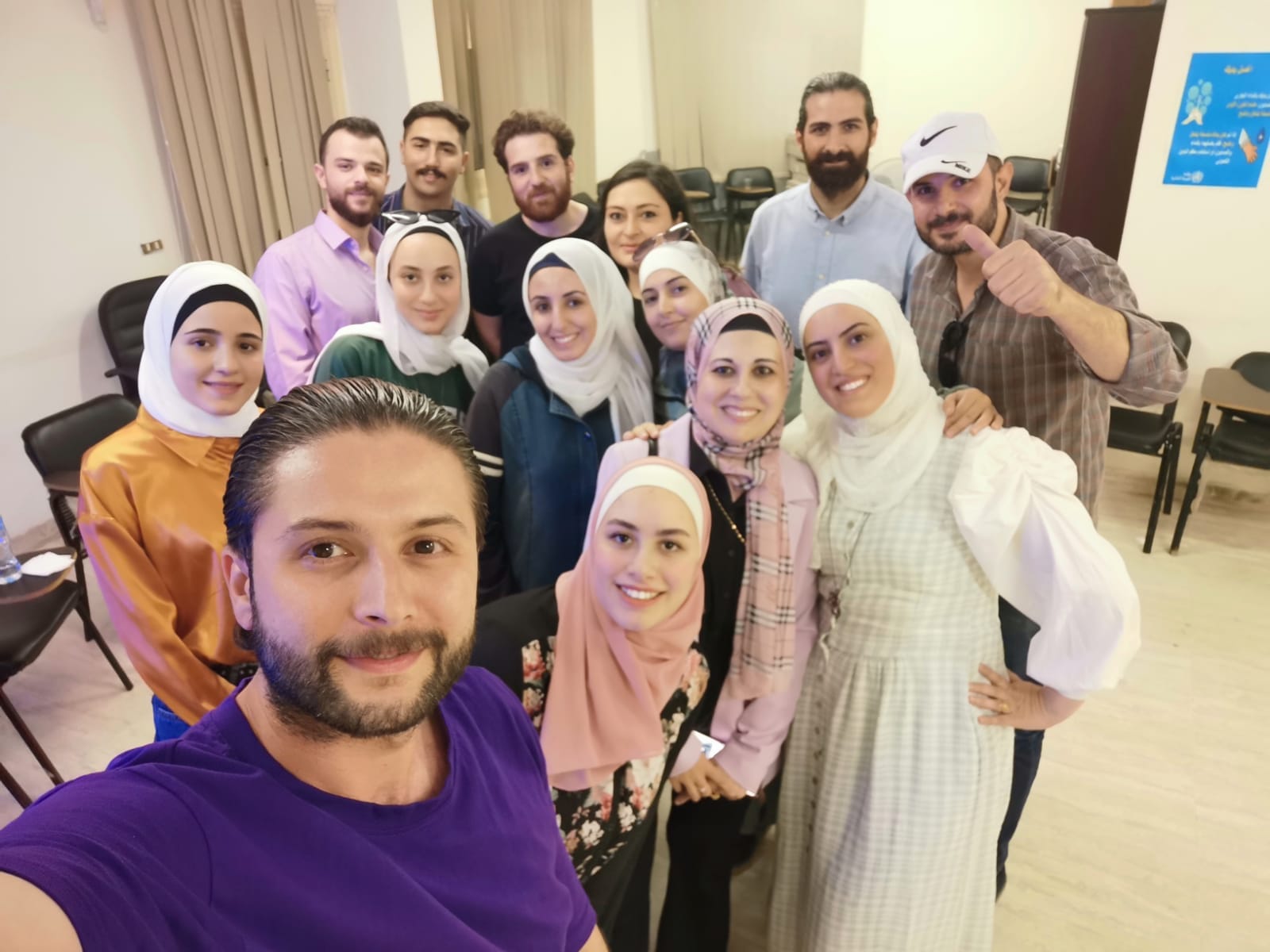 نشاط المتطوعين في مكتب أكتوبر 