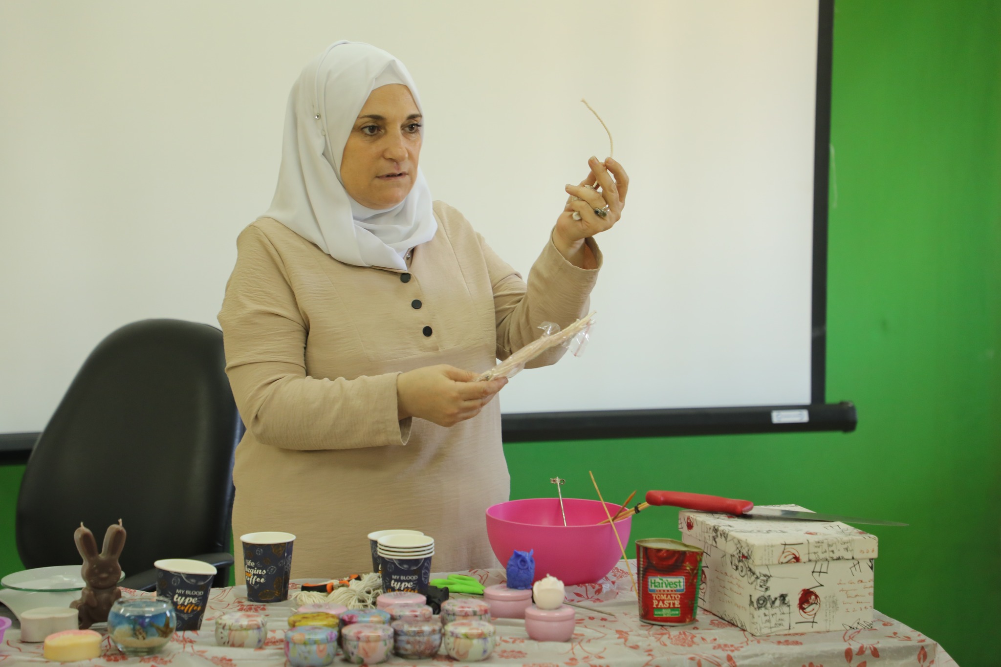 ورشة صنع الشموع والمكرمية في أكتوبر 